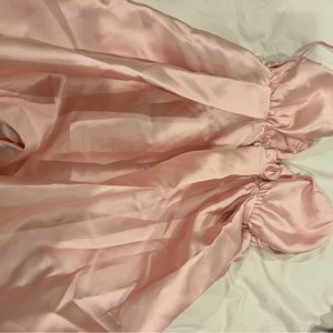 hello molly mini satin pink baby doll dress